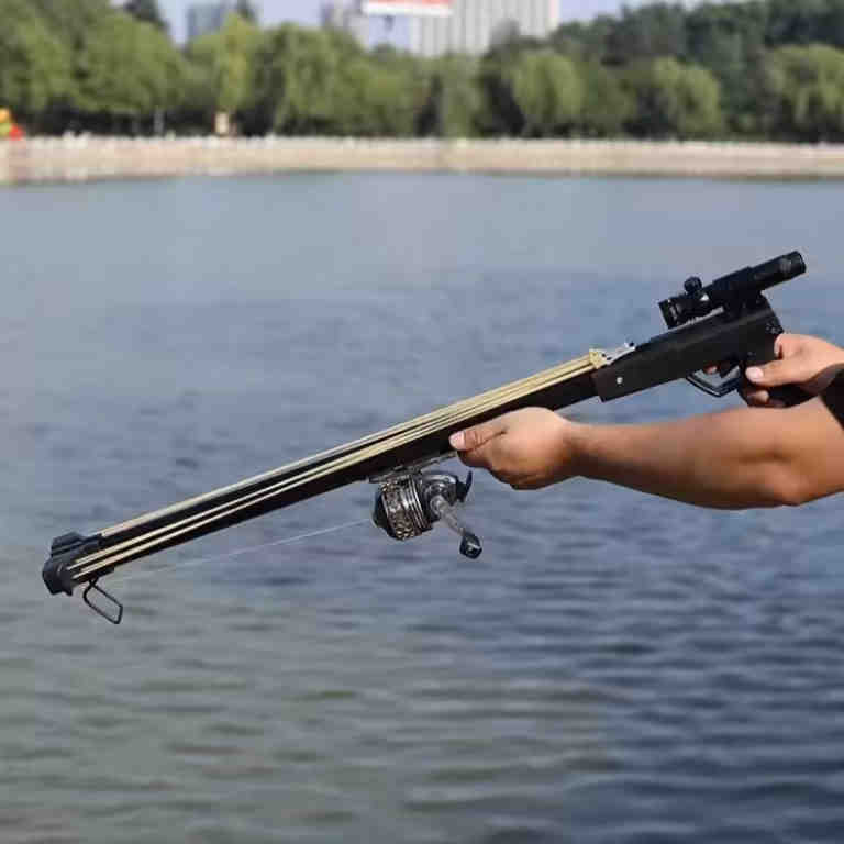 VISSER Ketapel Laras Panjang Pemancing dengan Anak Panah - Alat Memancing Serbaguna