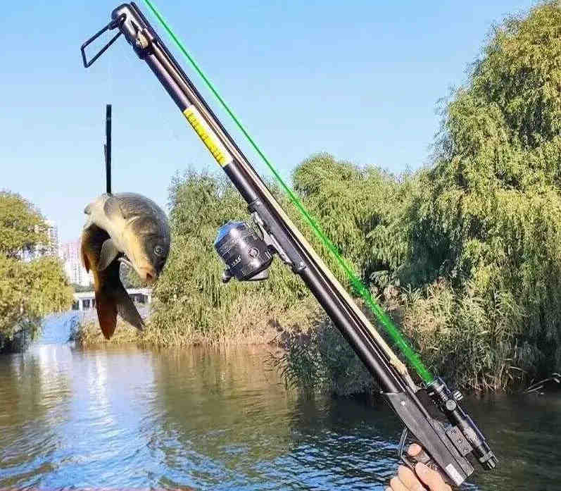 VISSER Ketapel Laras Panjang Pemancing dengan Anak Panah - Alat Memancing Serbaguna