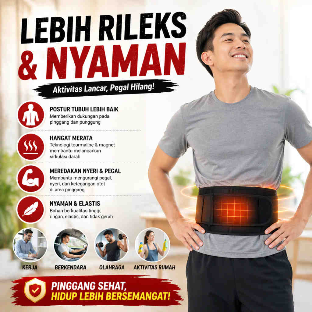 Korset Terapi Magnetik Pinggang – Lebih Rileks dan Nyaman