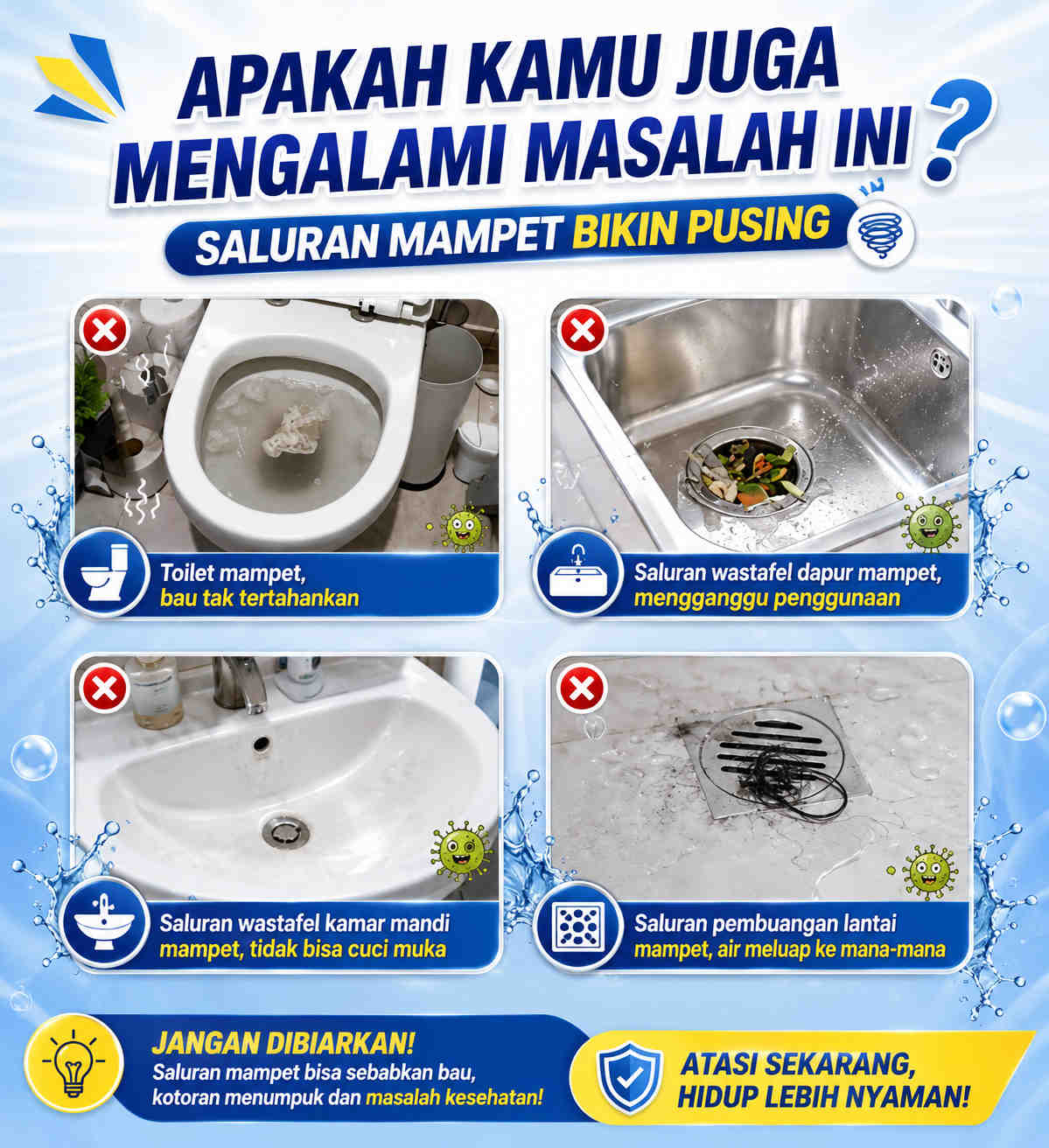 Masalah saluran mampet
