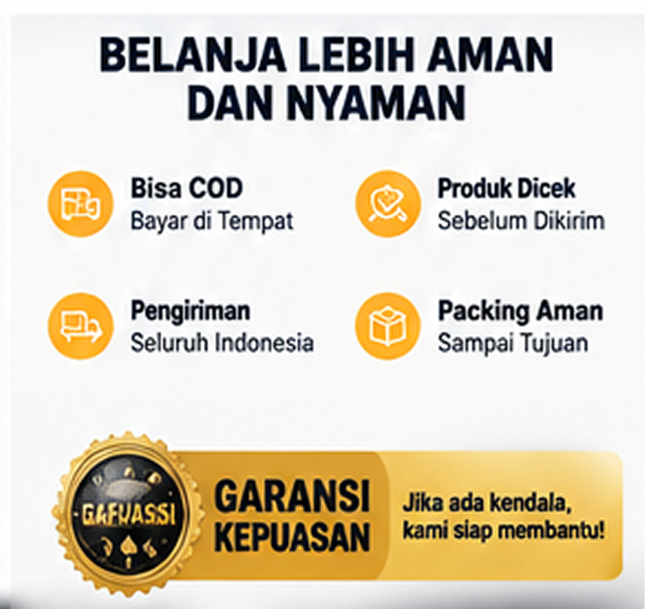 COD garansi packing aman