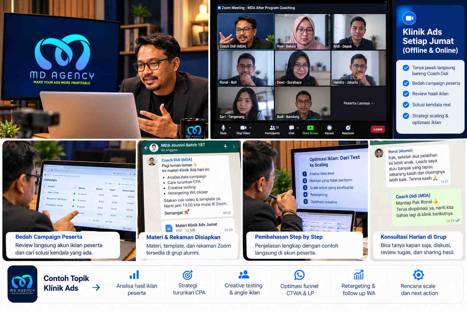 Klinik Ads MD Agency setelah program online